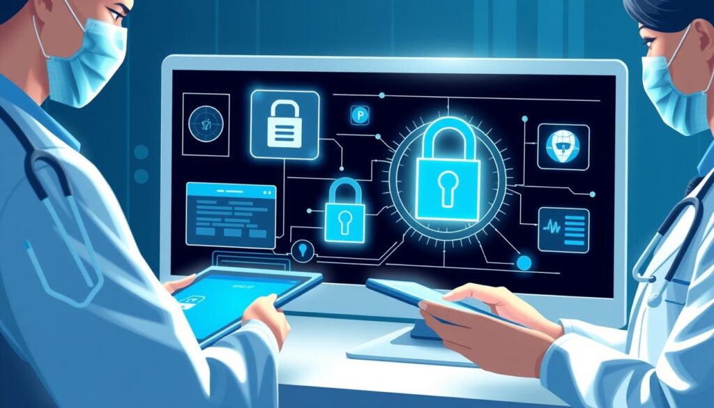 Healthcare professionals accessing secure patient data through blockchain with broad impact on privacy Healthcare professionals accessing secure patient data through blockchain with broad impact on privacy