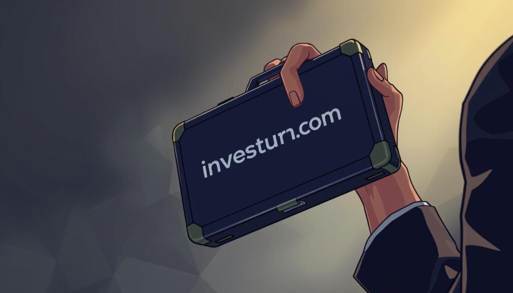A close-up, cinematic view of a person's hand holding a sleek, minimalist crypto portfolio case emblazoned with the investurns.com logo. The case exudes an air of confidence and exclusivity, reflecting the overconfidence often seen in crypto investing. The background is hazy, drawing the viewer's focus to the case, which is lit from the side to create dramatic shadows and highlights. The overall mood is one of hubris and misplaced assurance, capturing the essence of the "Dunning-Kruger Effect in Crypto" and the role of overconfidence in crypto investing. A close-up, cinematic view of a person's hand holding a sleek, minimalist crypto portfolio case emblazoned with the investurns.com logo. The case exudes an air of confidence and exclusivity, reflecting the overconfidence often seen in crypto investing. The background is hazy, drawing the viewer's focus to the case, which is lit from the side to create dramatic shadows and highlights. The overall mood is one of hubris and misplaced assurance, capturing the essence of the "Dunning-Kruger Effect in Crypto" and the role of overconfidence in crypto investing.