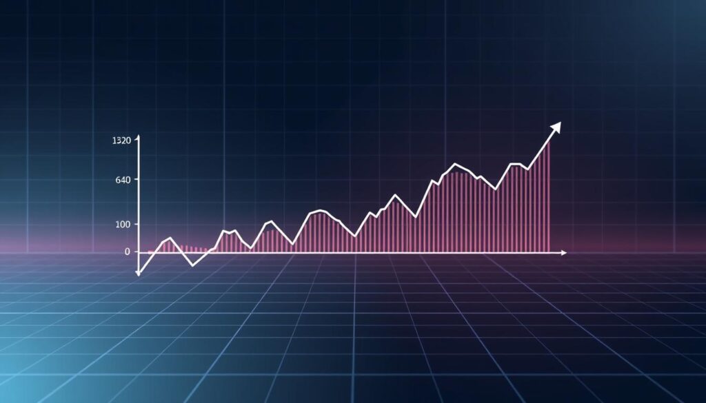 A sleek, minimalist visualization of beta measures, showcasing the dynamic relationship between the crypto market and the Nasdaq. In the foreground, a clean line chart depicts the fluctuating beta values, conveying the crypto market's volatility and sensitivity to the tech-heavy index. The background features a sophisticated, gradient-based grid, hinting at the complex financial data underpinning the analysis. Muted, cool-toned colors create a sense of precision and technicality, while strategic lighting and camera angles highlight the data's clarity and significance. The overall impression is one of scientific rigor and insightful market analysis, perfectly suited to illustrate the "Exploring Market Correlation" section.