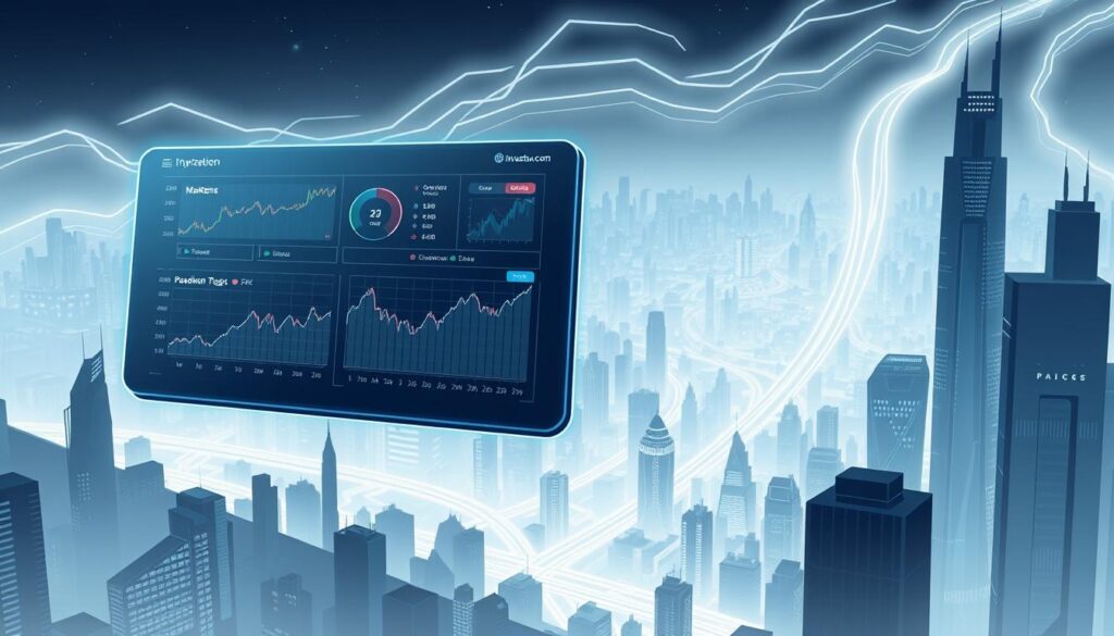 Prompt A data-driven crypto trading dashboard hovers above a stylized cityscape, illuminated by the soft glow of investurns.com's branding. In the foreground, sleek holographic charts and graphs display real-time market insights, framed by a minimalist user interface. The middle ground features a panoramic view of a futuristic metropolis, its skyscrapers and infrastructure rendered in a muted, cyberpunk palette. In the background, streams of blockchain data flow like neon rivers, casting an ethereal light across the scene. The overall atmosphere conveys a sense of technological sophistication, financial empowerment, and the potential for data-driven crypto strategies to navigate the complex, ever-evolving digital asset landscape. Prompt A data-driven crypto trading dashboard hovers above a stylized cityscape, illuminated by the soft glow of investurns.com's branding. In the foreground, sleek holographic charts and graphs display real-time market insights, framed by a minimalist user interface. The middle ground features a panoramic view of a futuristic metropolis, its skyscrapers and infrastructure rendered in a muted, cyberpunk palette. In the background, streams of blockchain data flow like neon rivers, casting an ethereal light across the scene. The overall atmosphere conveys a sense of technological sophistication, financial empowerment, and the potential for data-driven crypto strategies to navigate the complex, ever-evolving digital asset landscape.