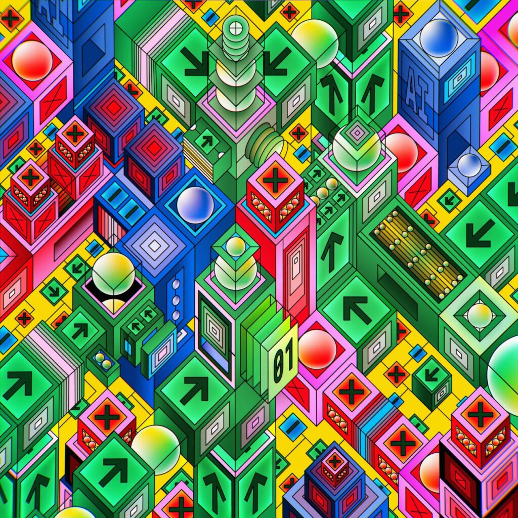 Abstract building blocks representing the foundation of on-chain asset tokenization and emerging standards.