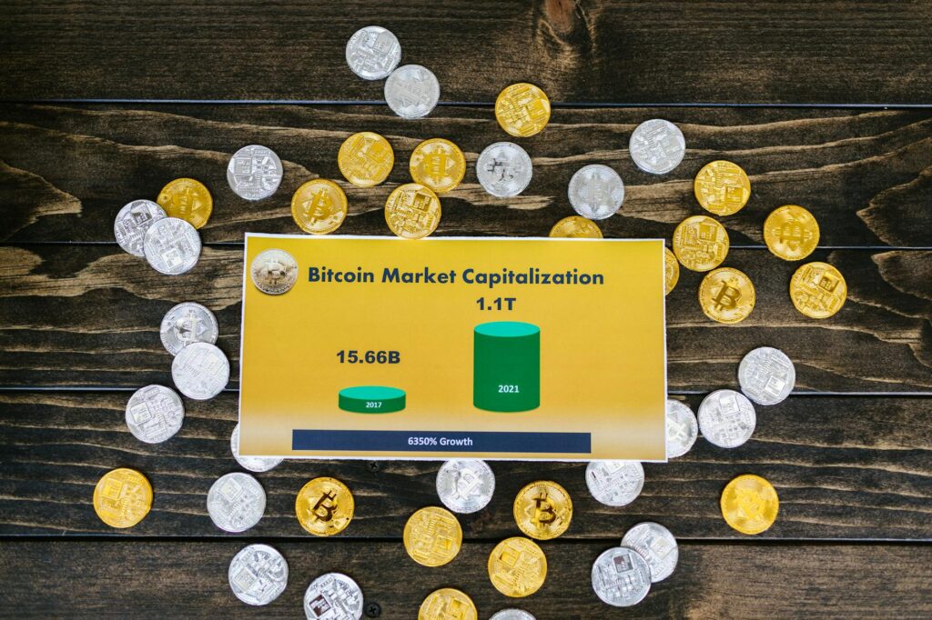 Abstract visualization of blockchain technology and its role in a multi-chain DeFi portfolio.