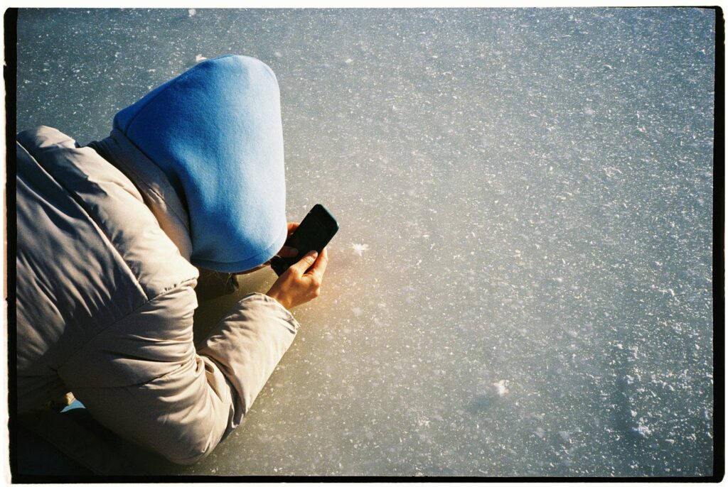 A digital padlock securing a flow of data, representing strong digital property rights.