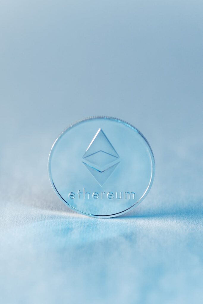 An investor analyzing a cryptocurrency portfolio chart, planning their strategy for the restaking narrative.