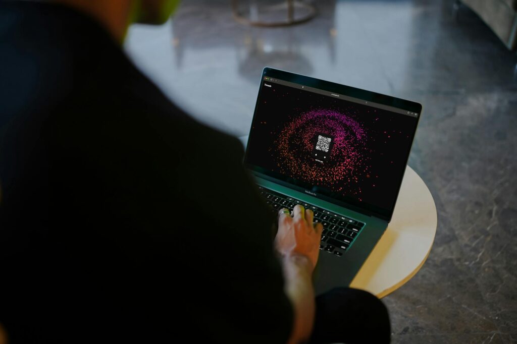 A developer analyzing complex cryptocurrency market data on a dark screen.