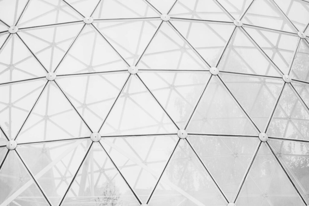 A futuristic digital landscape showing interconnected data streams, representing blockchain scalability.