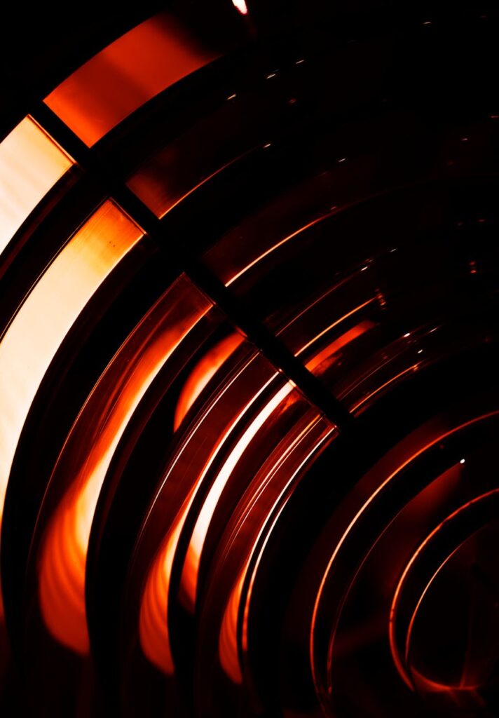 Abstract visualization of interconnected blockchains, representing a cross-chain bridge.