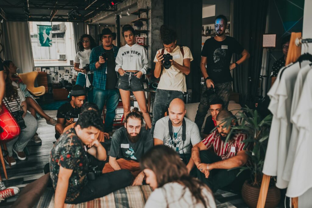 A neon-lit futuristic city at night, with overlays of digital data streams symbolizing financial flow.