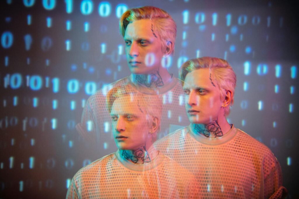 A developer's screen showing a complex machine learning model with data flowing through it.