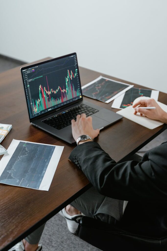 A futuristic heads-up display showing complex data streams and financial charts, symbolizing crypto tokenomics.