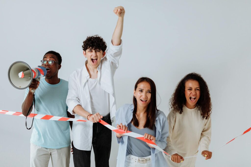 An abstract digital graphic representing the interconnected nodes of a blockchain network.