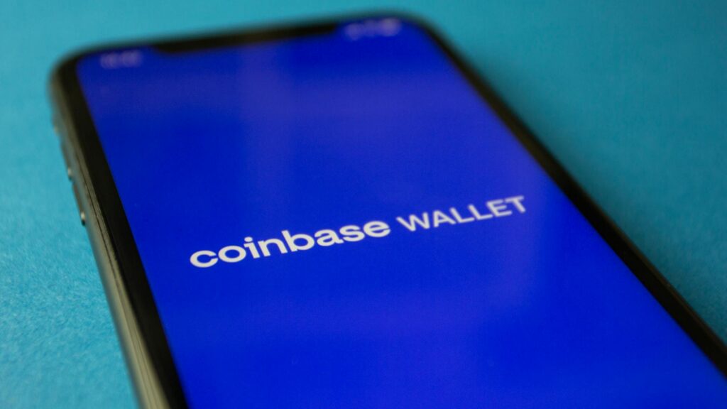 A close-up of a modern smartphone displaying a user-friendly cryptocurrency wallet interface.